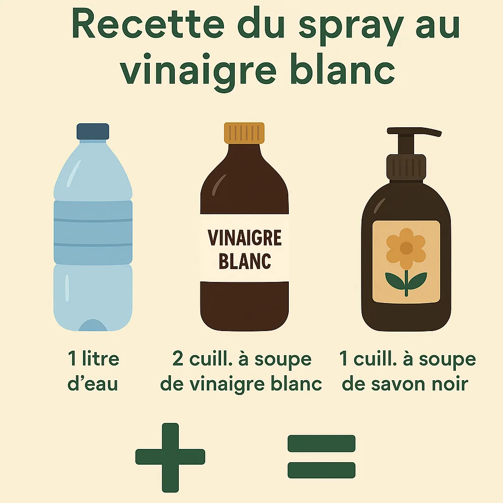 Vinaigre blanc contre les chenilles