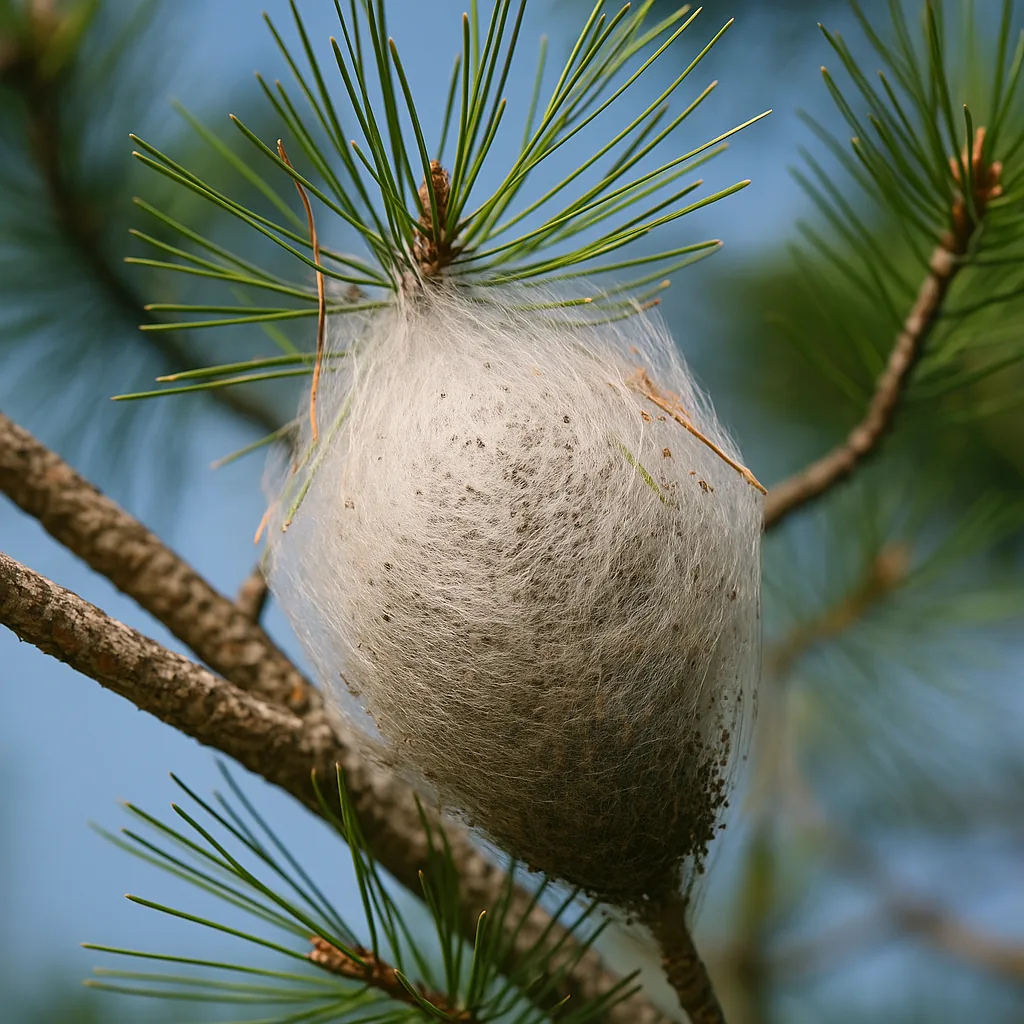 Nid de chenilles processionnaires